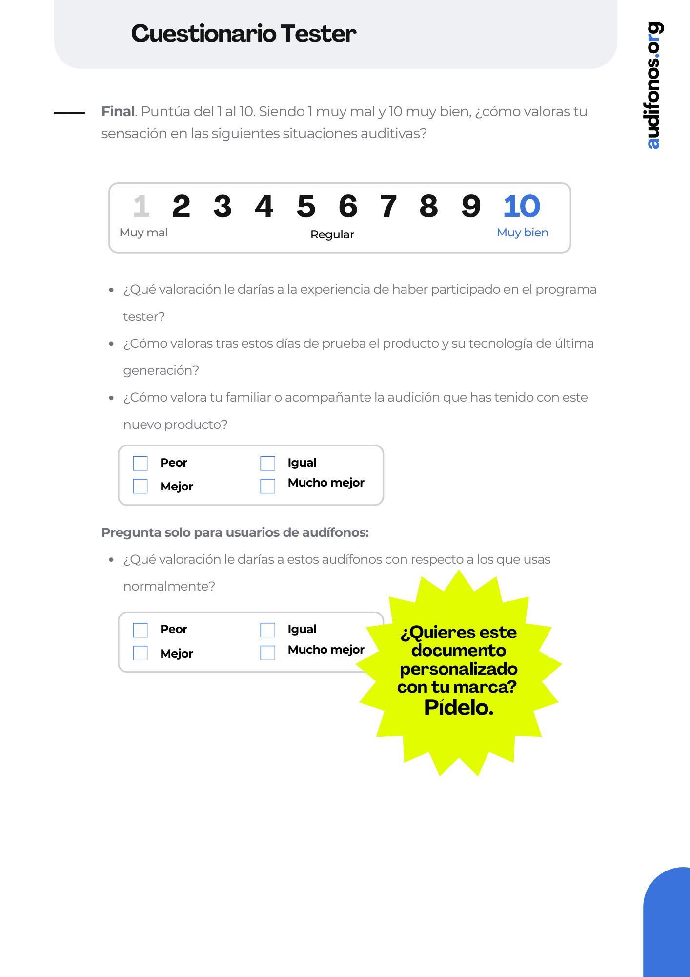 Cuestionario Tester final