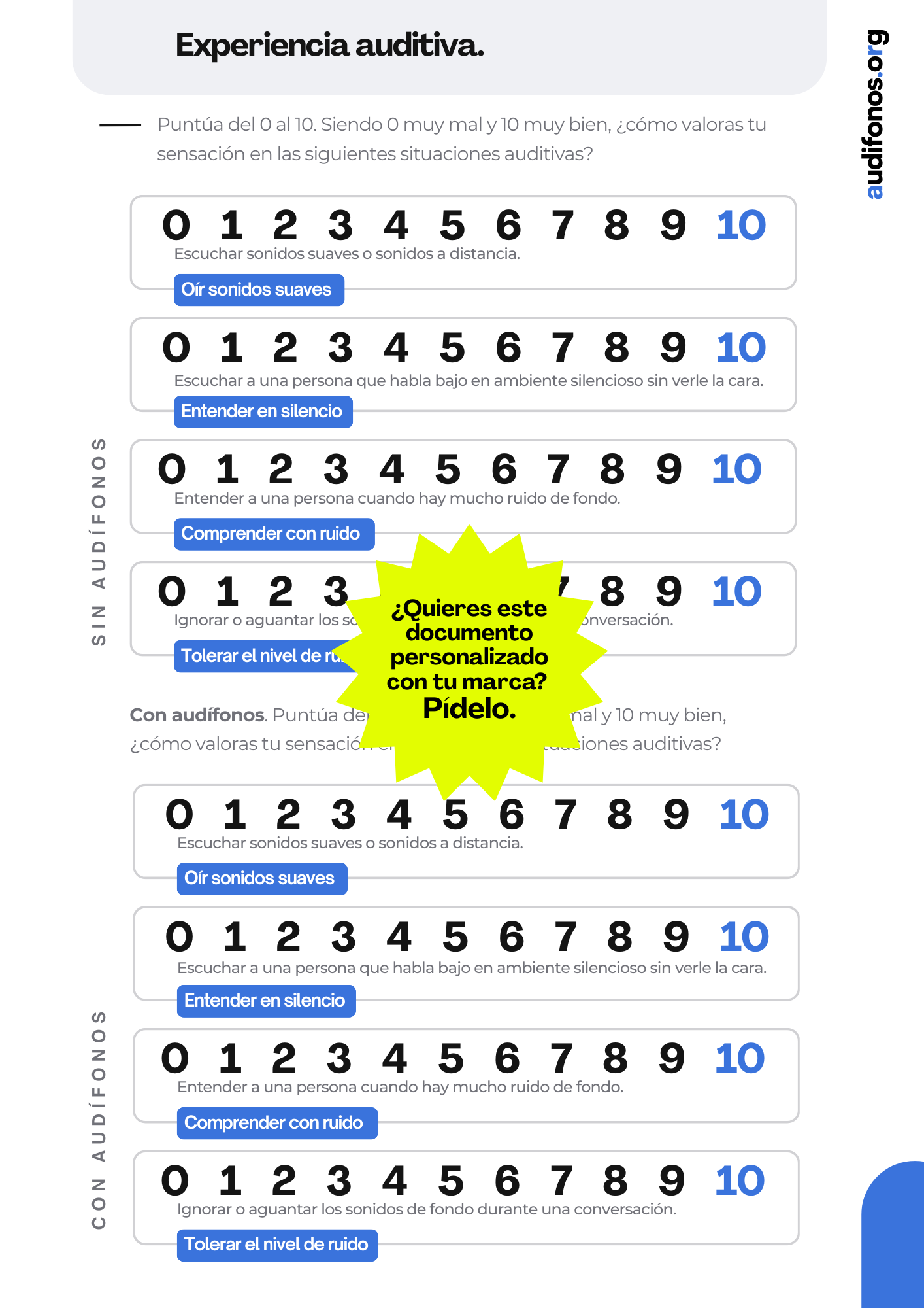 Objetivos auditivos